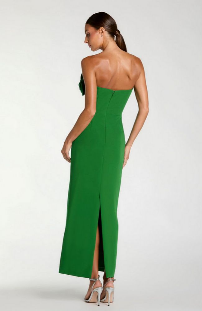 Midi Dress with 3D Flower