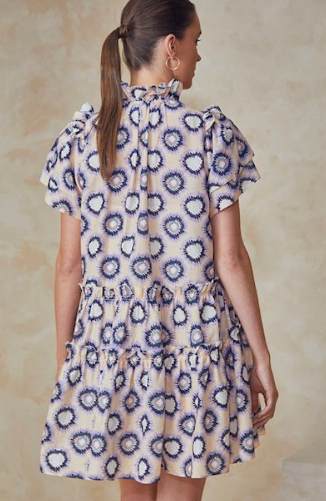 Merritt Dress in London Rain Cream