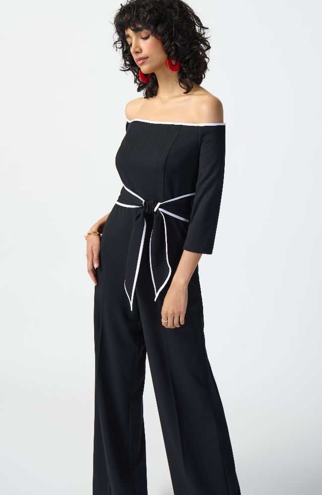 Scuba Crepe Wide Leg Jumpsuit