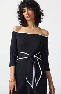 Scuba Crepe Wide Leg Jumpsuit