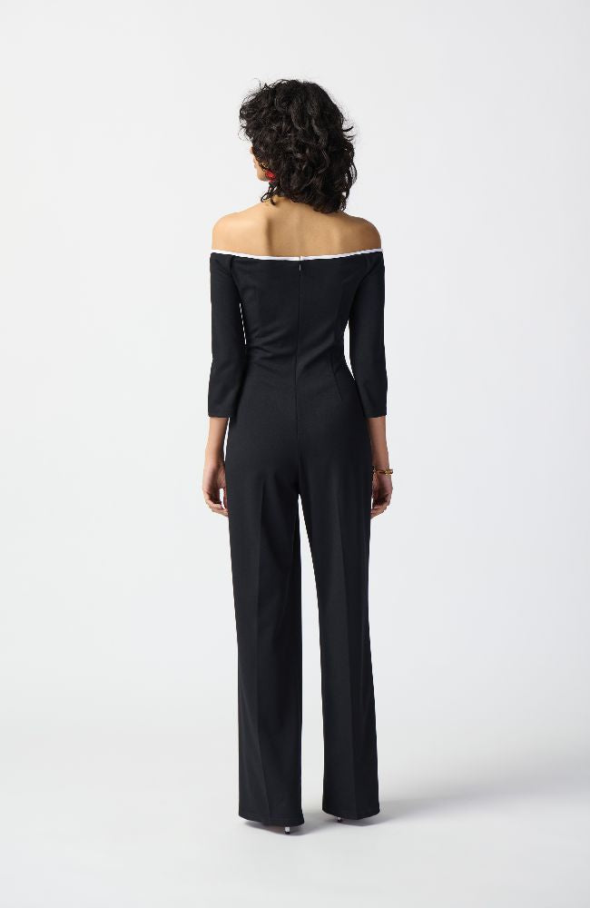 Scuba Crepe Wide Leg Jumpsuit