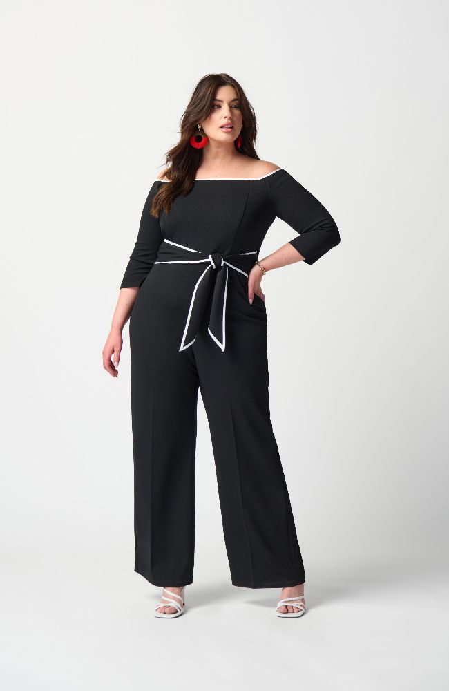 Scuba Crepe Wide Leg Jumpsuit