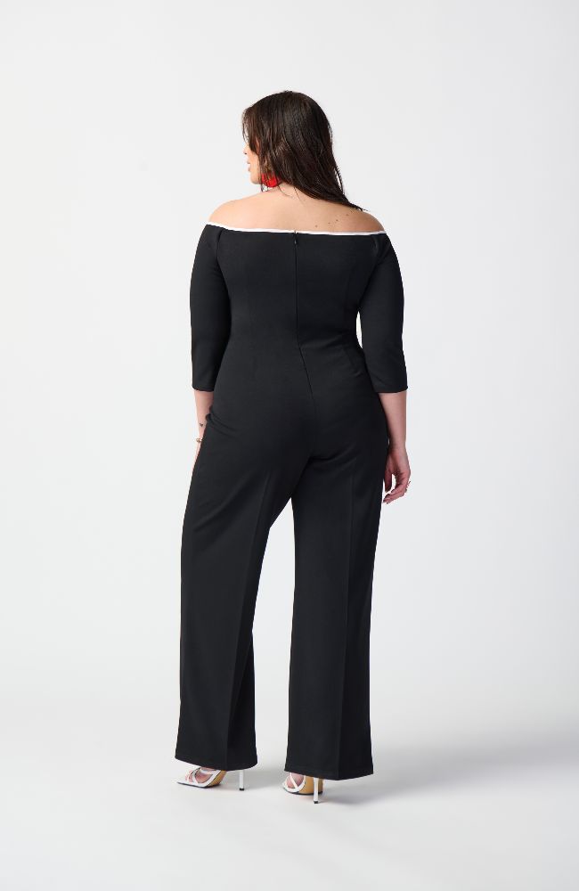 Scuba Crepe Wide Leg Jumpsuit