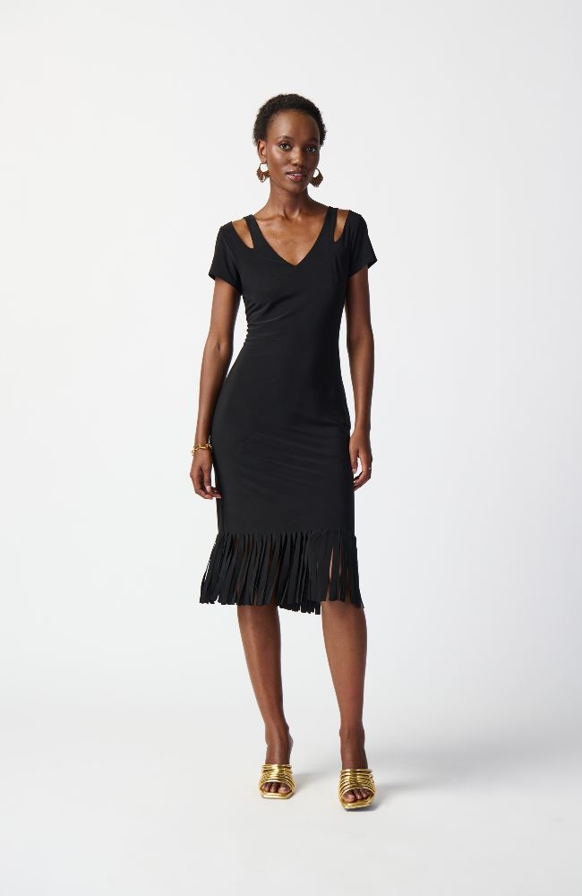 Cutout Neckline Sheath Dress