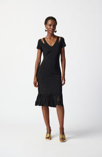 Cutout Neckline Sheath Dress