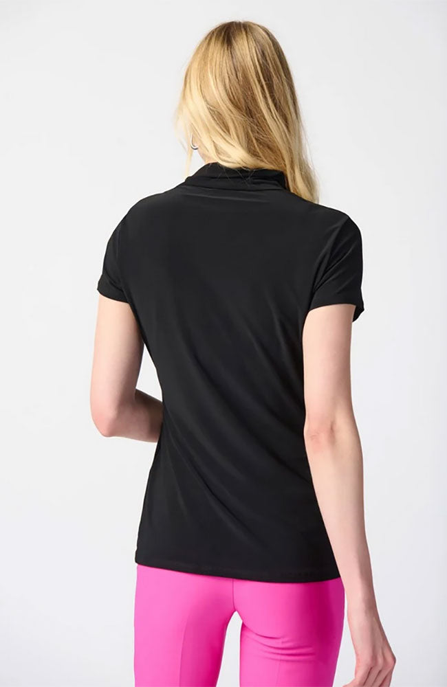 Wrap Neckline Fitted Top