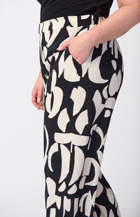 Abstract Print Wide Leg Pants