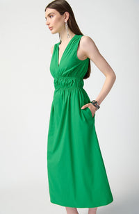 Stretch Poplin Fit and Flare Dress