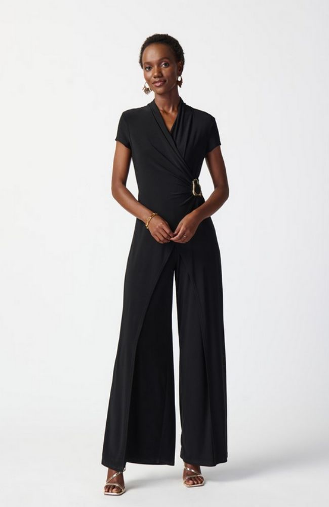 Silky Knit Wide Leg Jumpsuit