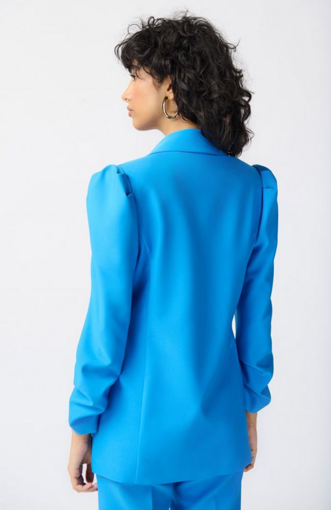 Puff Sleeve Lux Twill Blazer
