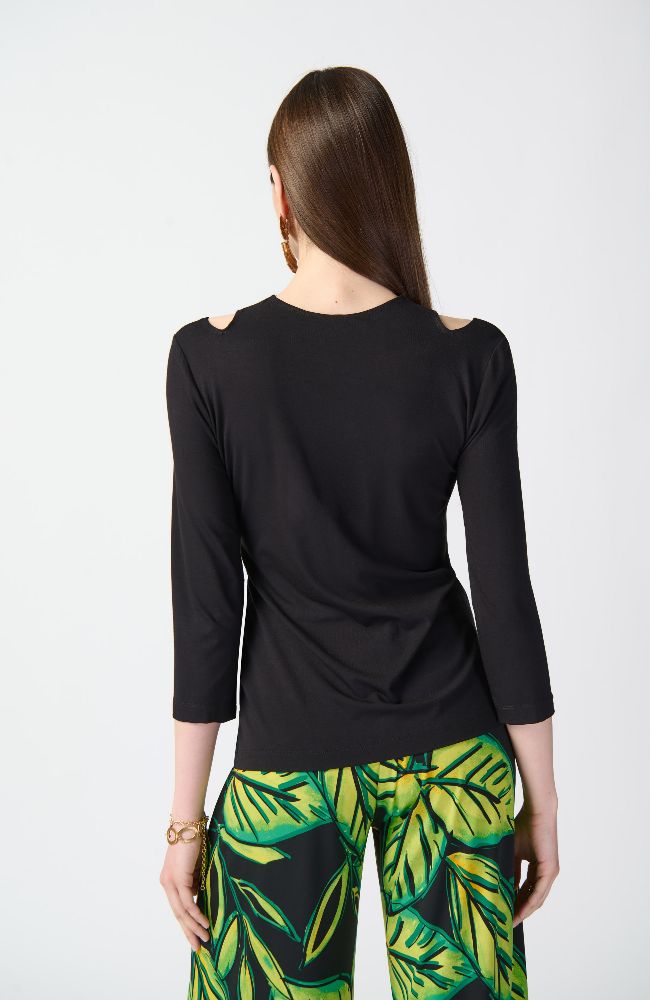 Bamboo Jersey Cutout Fitted Top