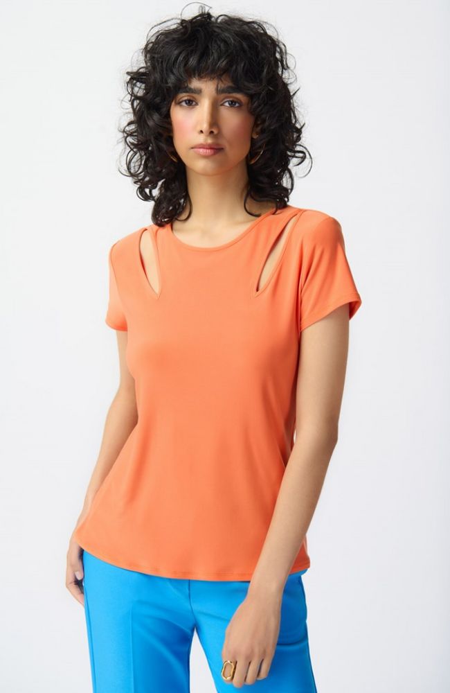 Silky Knit Cutout Top