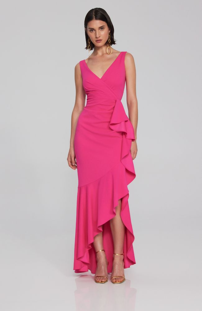 Scuba Crepe Trumpet Gown