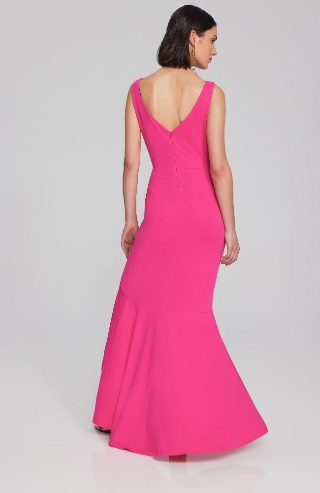 Scuba Crepe Trumpet Gown