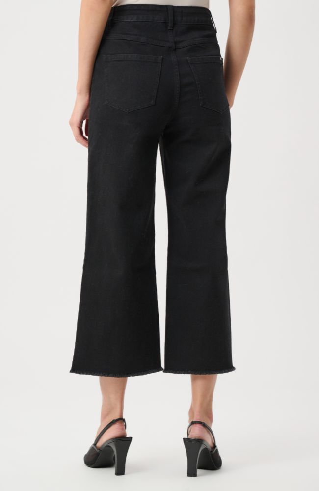 Culotte Jeans Embellished Front Seam