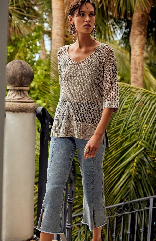 Culotte Jeans Front Seam