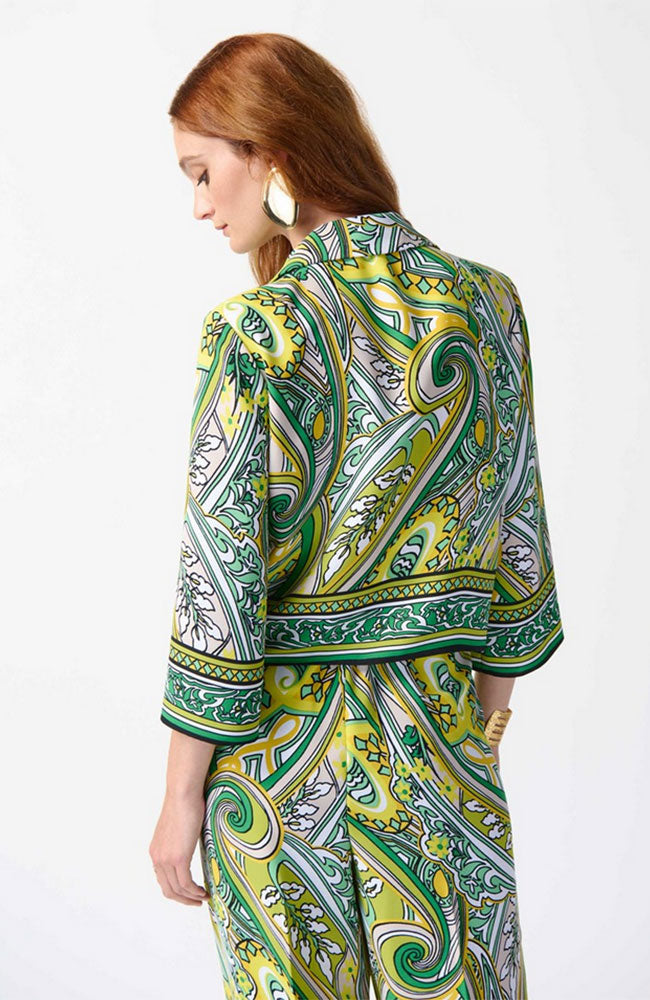 Paisley Print Front Tie Top