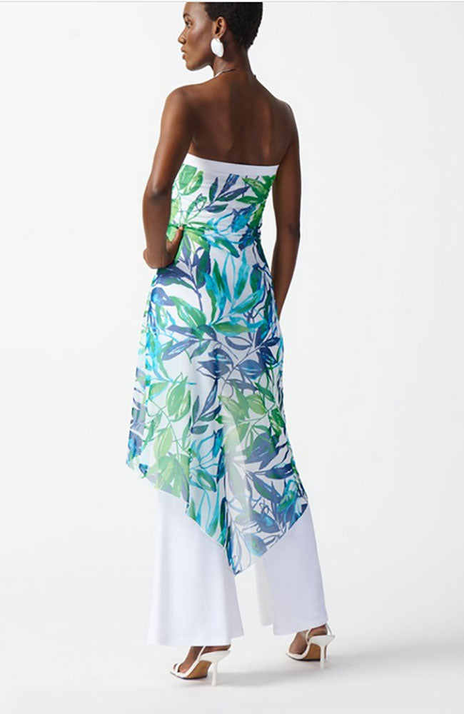 Mesh Silky Tropical Jumpsuit
