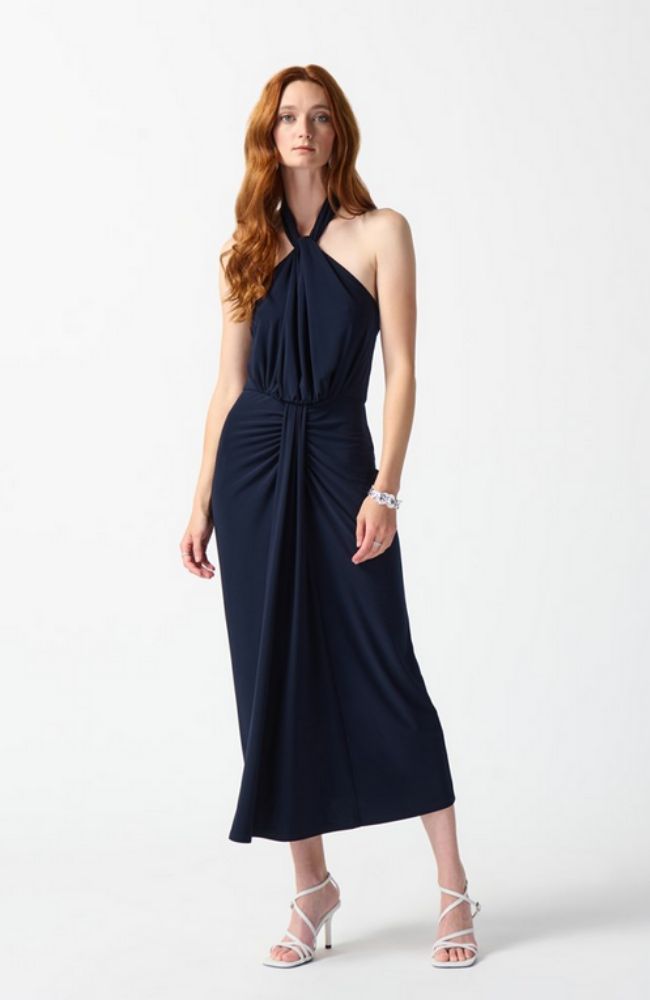Silky Knit Halter Dress