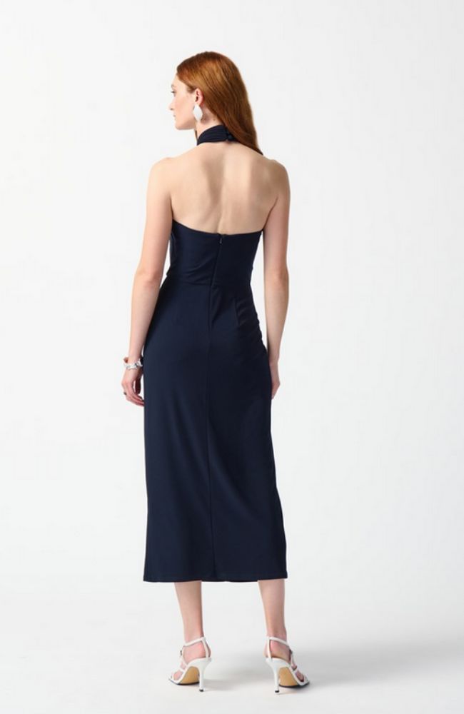 Silky Knit Halter Dress