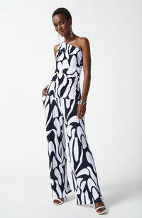 Geometric Print Wide Leg Pants