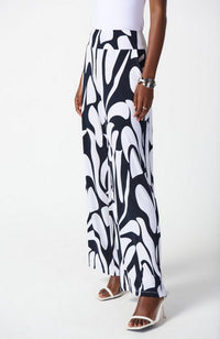 Geometric Print Wide Leg Pants