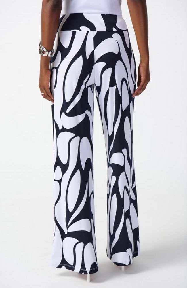 Geometric Print Wide Leg Pants