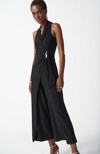 Silky Wrap Culotte Jumpsuit