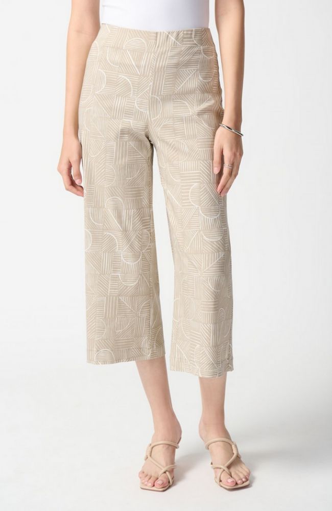 Geometric Print Culotte Pants