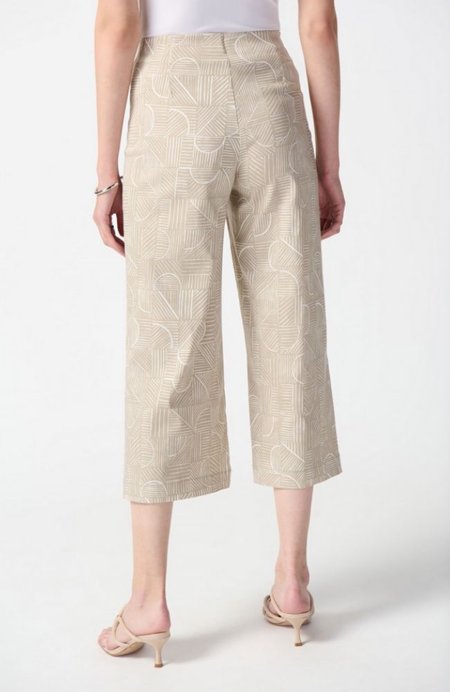 Geometric Print Culotte Pants