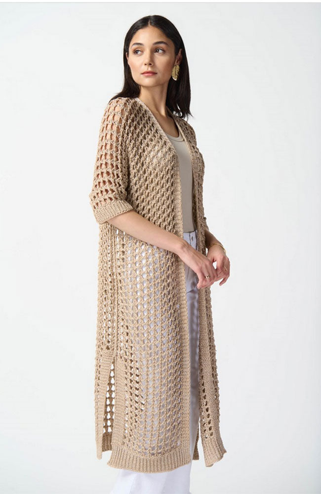 Lurex Open Stitch Cover Up