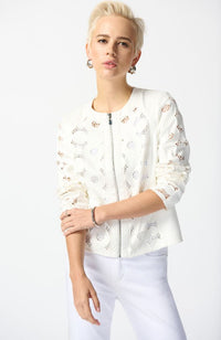 Jacket Laser Cut Leatherette