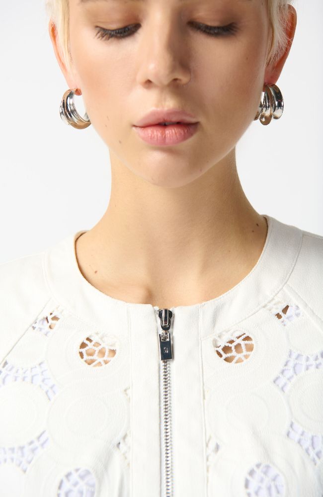 Jacket Laser Cut Leatherette