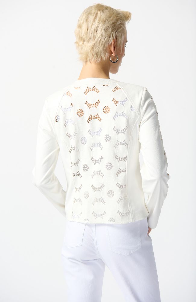 Jacket Laser Cut Leatherette