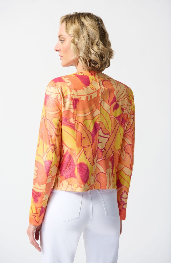 Floral Print Fittted Jacket