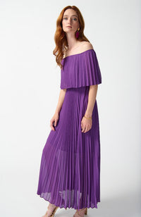 Off The Shoulder Pleated Dress