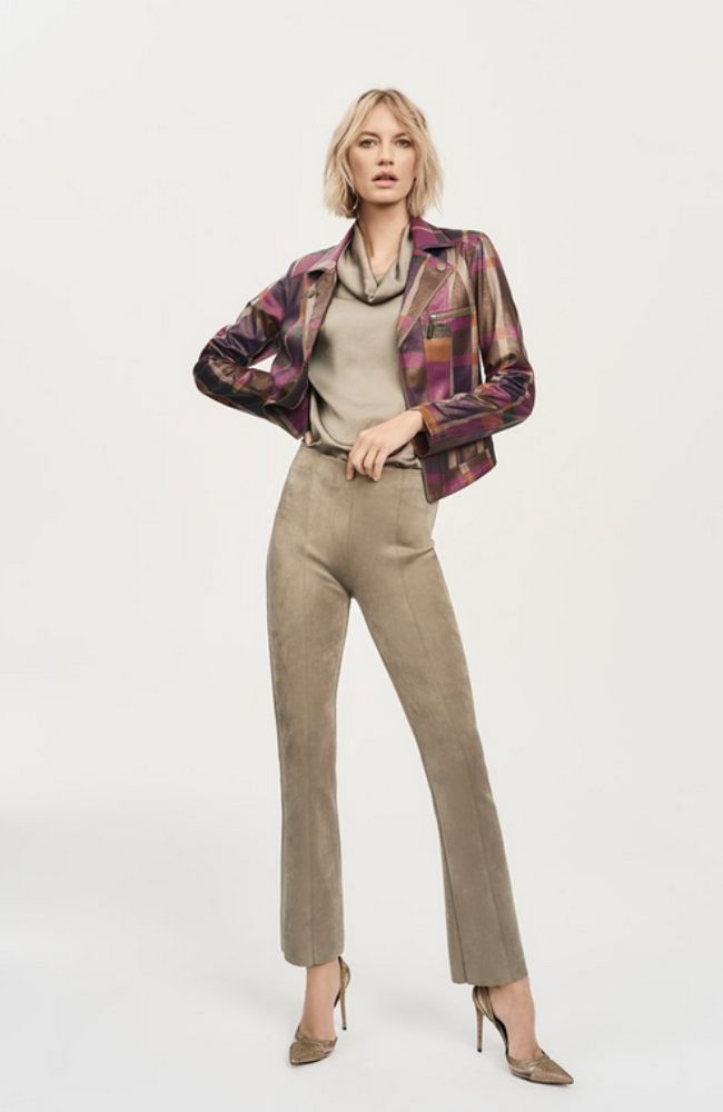 Scuba Crepe Flared Pants