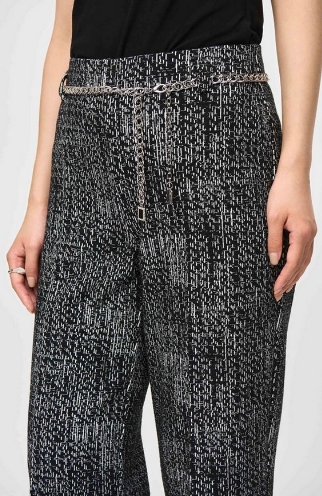 Tweed Knit Wide Leg Pants