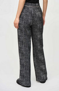 Tweed Knit Wide Leg Pants
