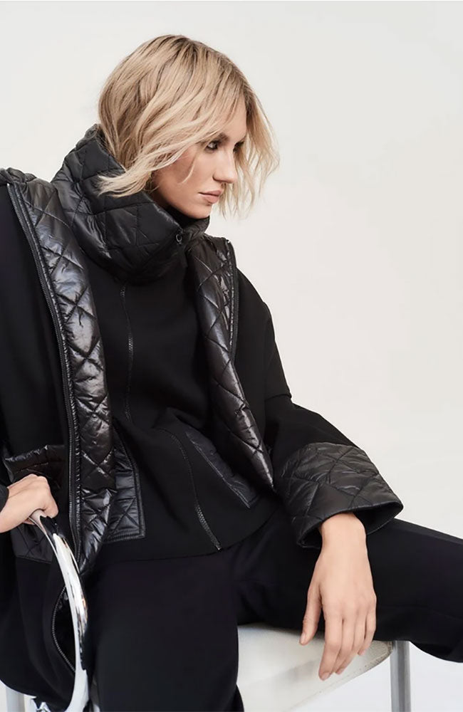 Sweater Knit Zipped Jacket