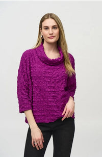 Woven Jacquard Boxy Top