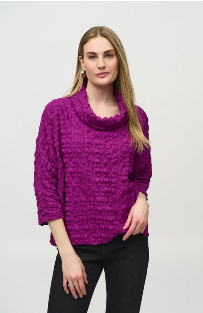 Woven Jacquard Boxy Top