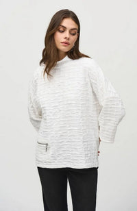 Jacquard Sweater Knit Boxy Top