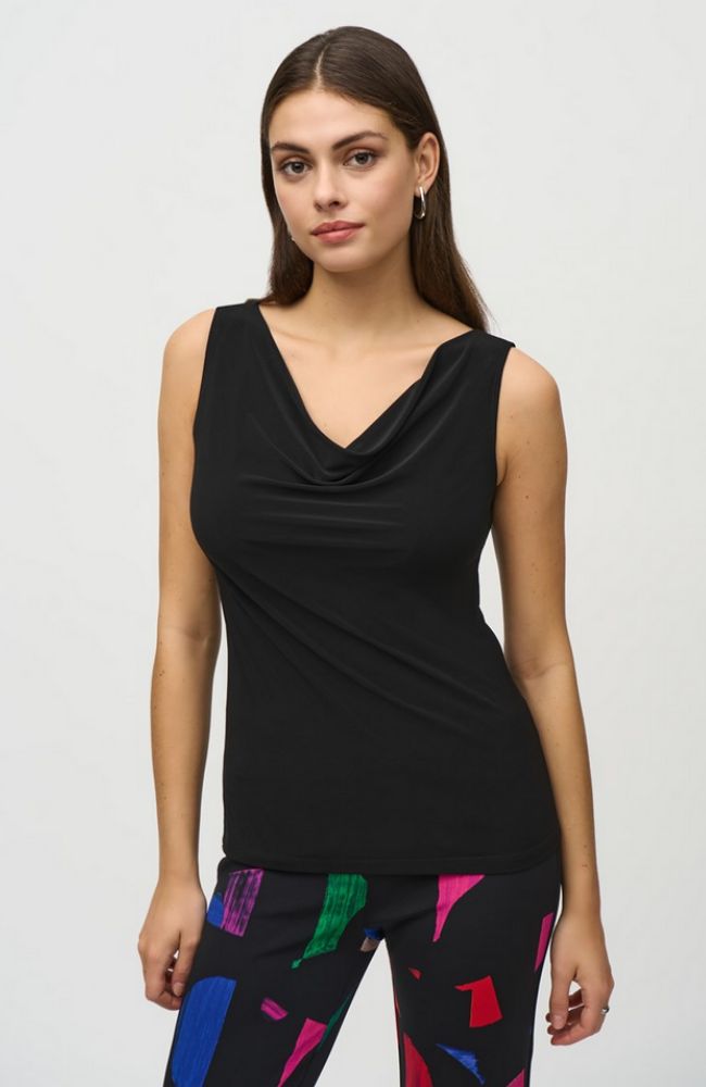 Silky Knit Cowl Neck Camisole