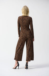 Animal Print Culotte Jumpsuit