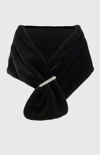 Fur Cover Up w Rhinestone Loop