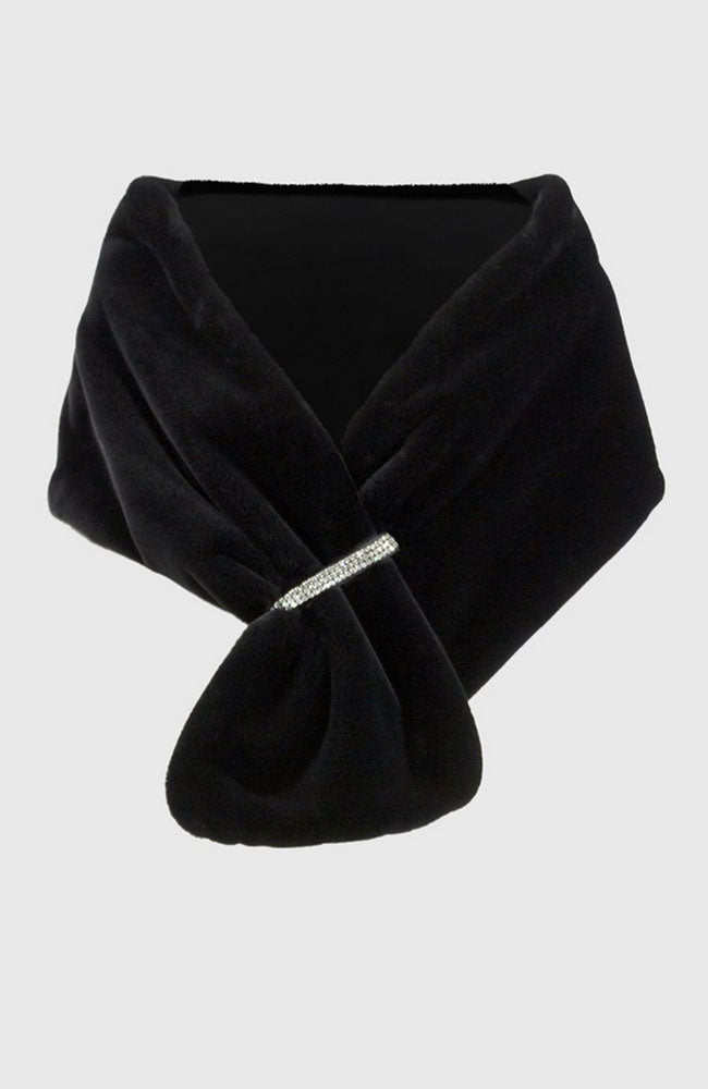 Fur Cover Up w Rhinestone Loop
