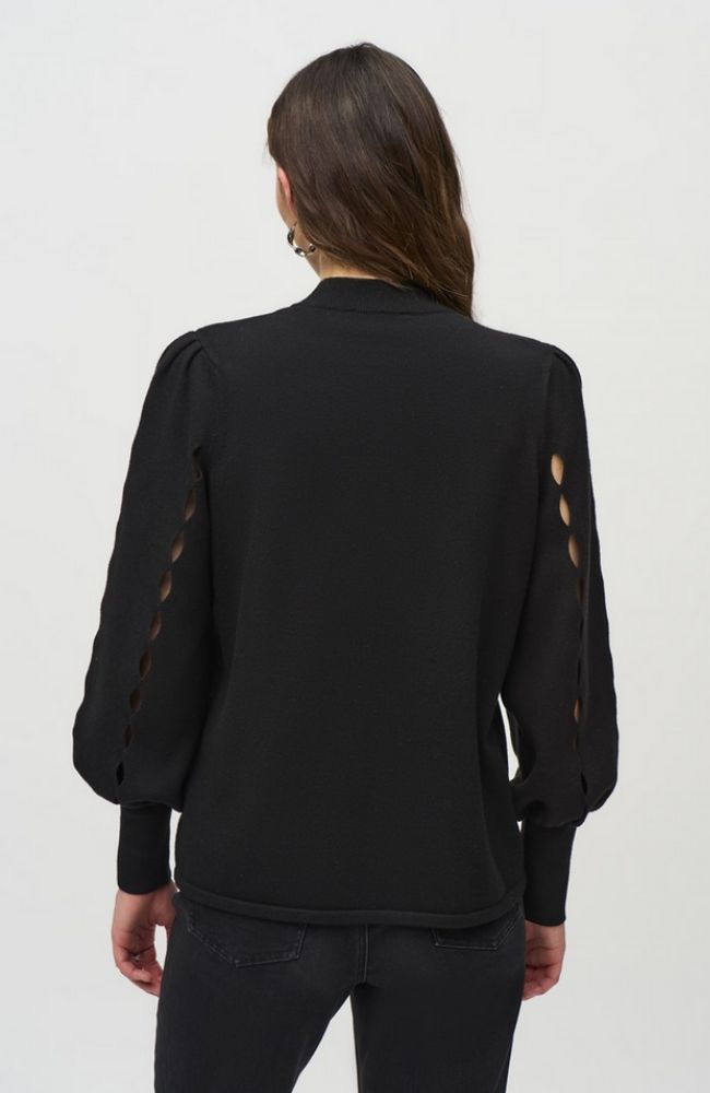 Sweater Knit Mock Neck Top