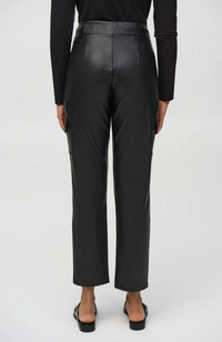 Leatherette Slim Pull On Pants