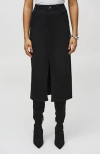 Denim Pencil Skirt with Rhinestones